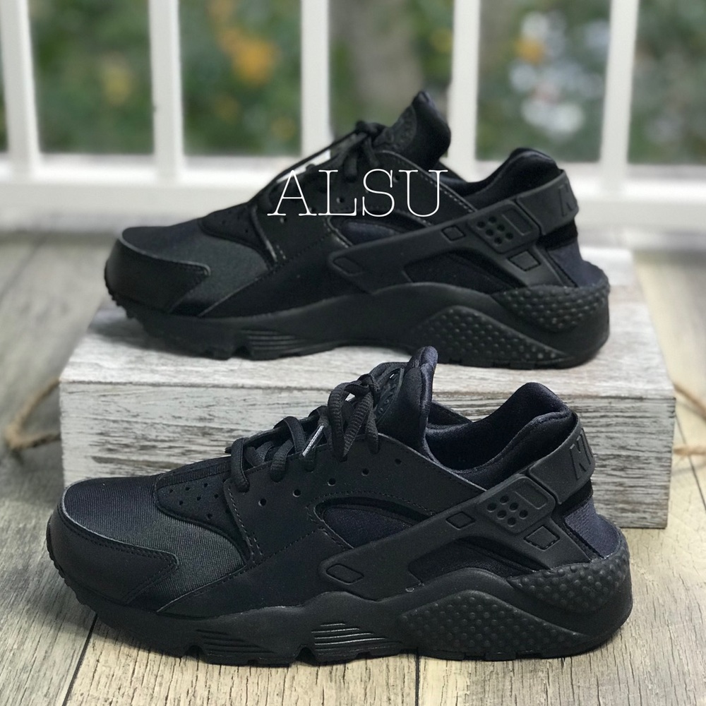 NWT Nike Huarache Run Black Black WMNS - Picture 6 of 8